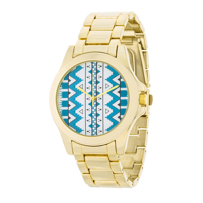 Goldtone Stainless Steel Watch