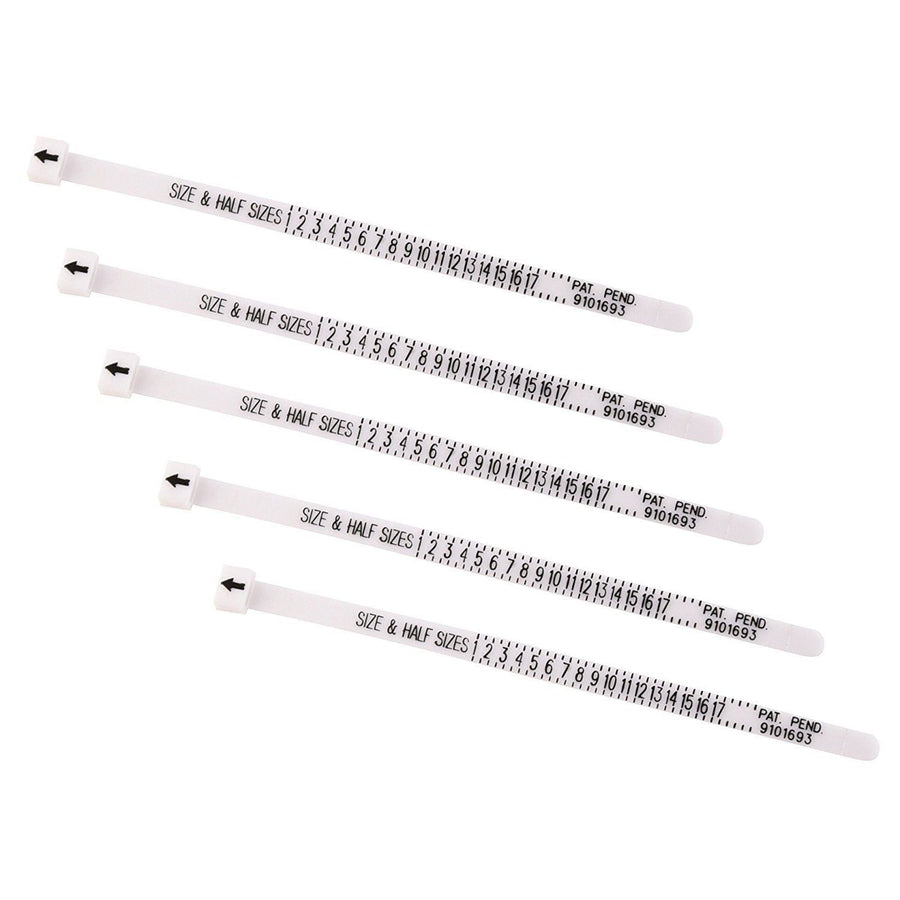 US and UK Ring Size Gauge Ruler