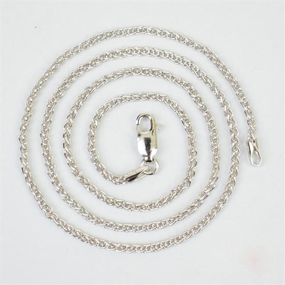 Men's Spiga Chain Necklace, 925 Sterling Silver