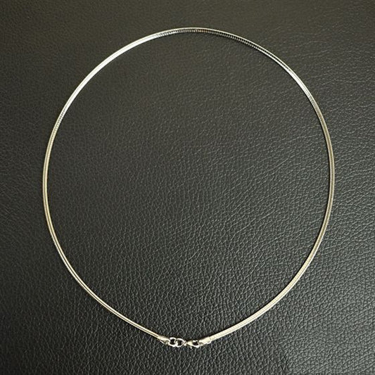 Snake Chain 925 Sterling Silver Collar Necklace