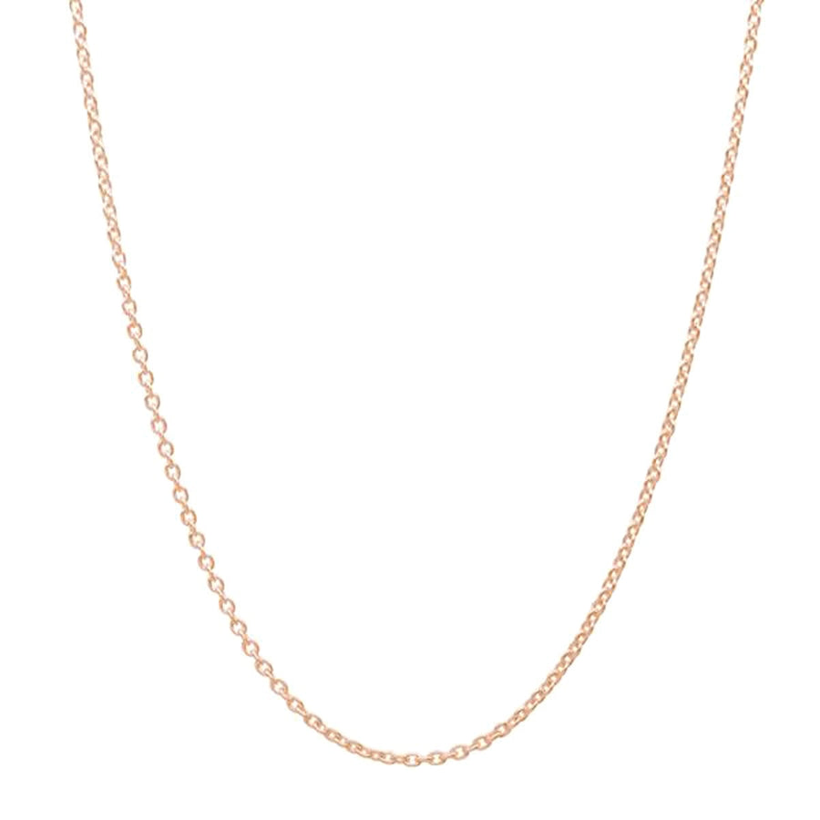 Rose Gold Sterling Silver Cable Chain Necklace