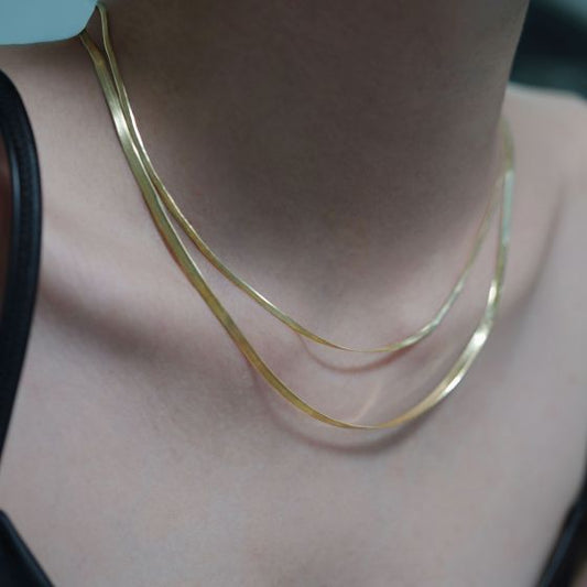 Minimalism Thin 925 Sterling Silver Chain Necklace