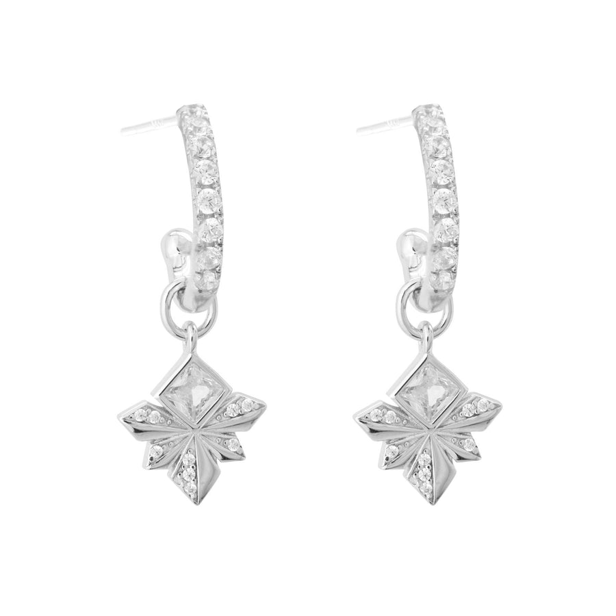 Honey Bee Crystal 925 Sterling Silver Dangle Earrings