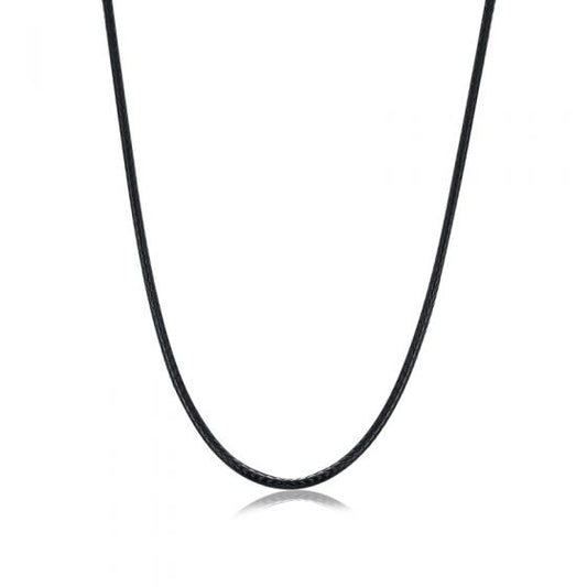 Handmade Cotton and .925 Sterling Silver Men's Necklace