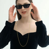 Shell Pearl Hollow Cloud Glasses Chain