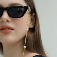 Shell Pearl Hollow Cloud Glasses Chain