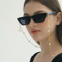 Shell Pearl Hollow Cloud Glasses Chain