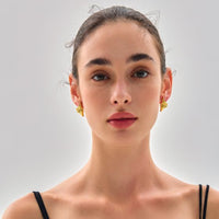 Triangle Wing Statement Earrings in 925 Sterling Silver