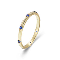 Gold Plated Sterling Silver Dainty Stacking Ring