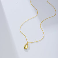 Personalized Sterling Silver Lock Necklace