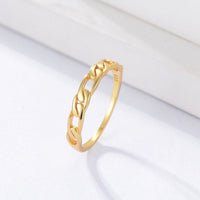 Sterling Silver Eternity Link Chain Ring