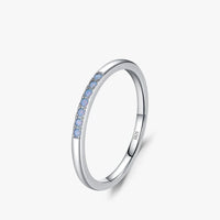 Sterling Silver Pave Opal Ring