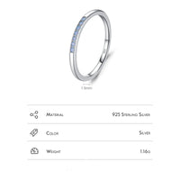 Sterling Silver Pave Opal Ring