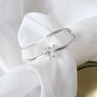 Personalized Double Layer Cubic Zirconia Bracelet