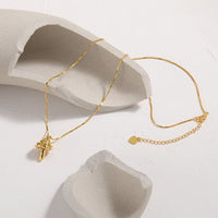 Irregular Rivet Mushroom 925 Sterling Silver Necklace