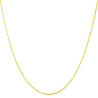 Rambo Rombo Side 18in Chain, 925 Sterling Silver, 18K Yellow Gold Plated