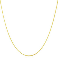 Rambo Rombo Side 18in Chain, 925 Sterling Silver, 18K Yellow Gold Plated