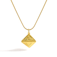 Triangular Cone Necklace in 925 Sterling Silver