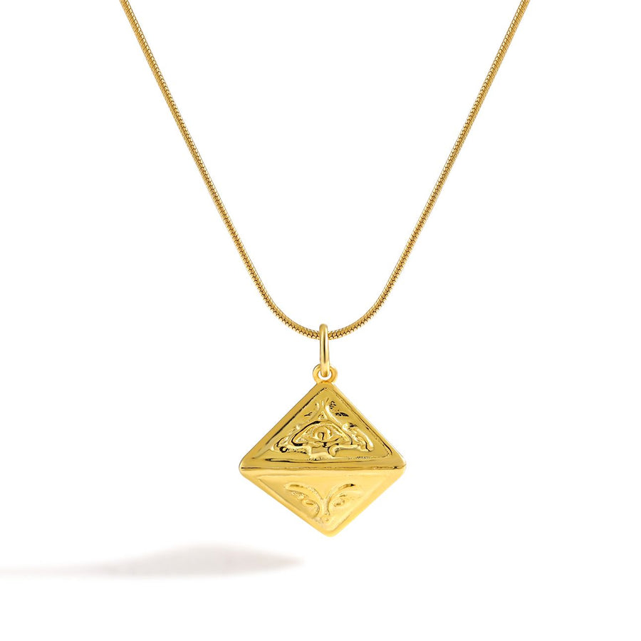 Triangular Cone Necklace in 925 Sterling Silver