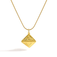 Triangular Cone Necklace in 925 Sterling Silver