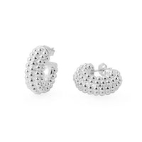 Chunky Electroformed Round Hoop Earrings