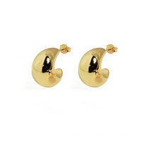 S999 Electroformed Modern Huggie Hoop Earrings