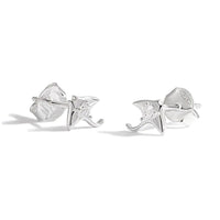 Ray Fish Cubic Zirconia Sterling Silver Stud Earrings