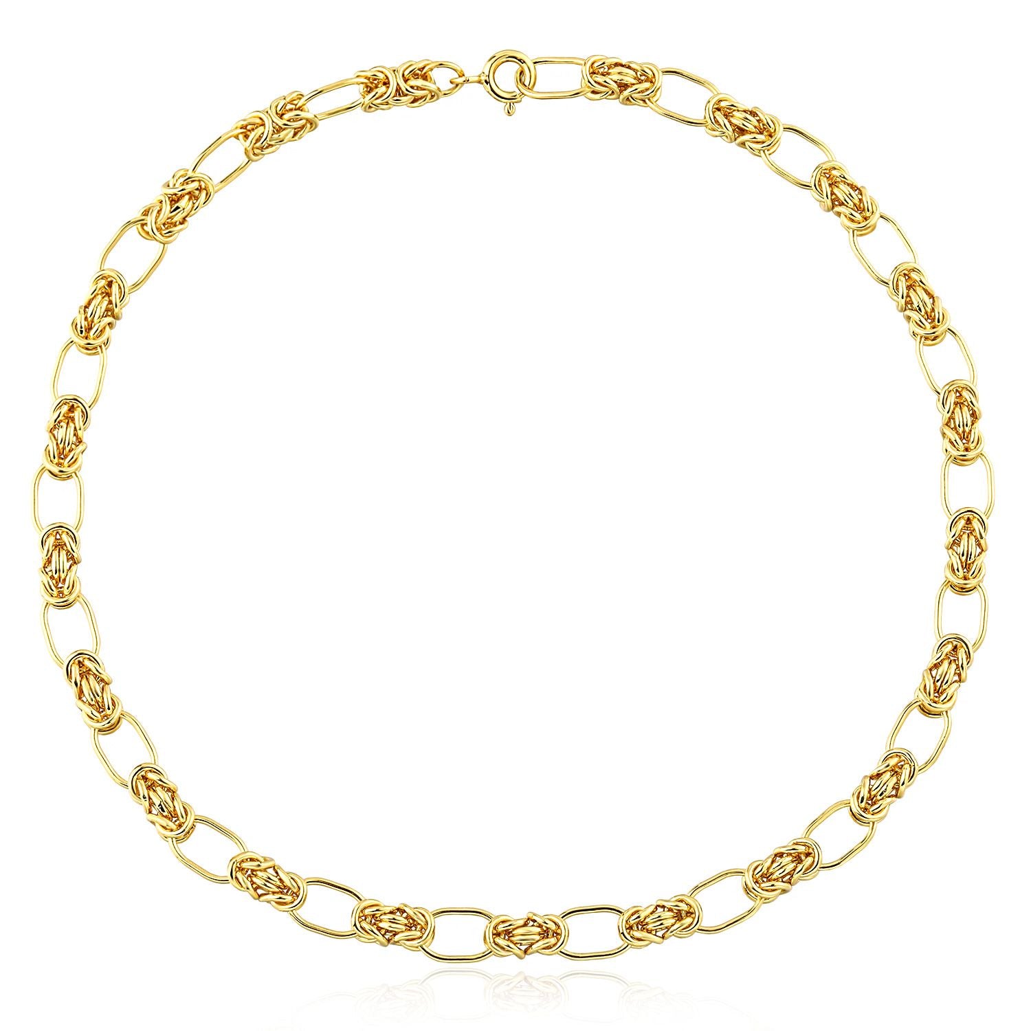 Modern Knot Cross 925 Sterling Silver Necklace