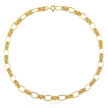 Modern Knot Cross 925 Sterling Silver Necklace