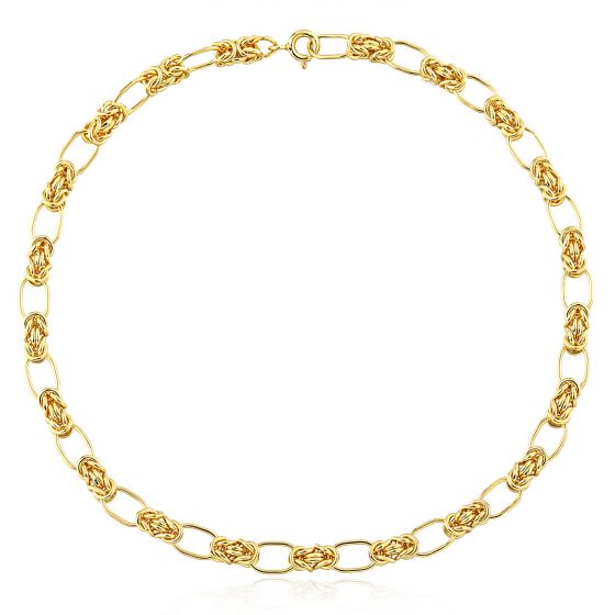 Modern Knot Cross 925 Sterling Silver Necklace