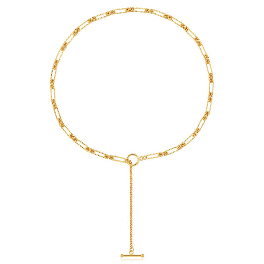 OT Knot Chain Necklace in 925 Sterling Silver