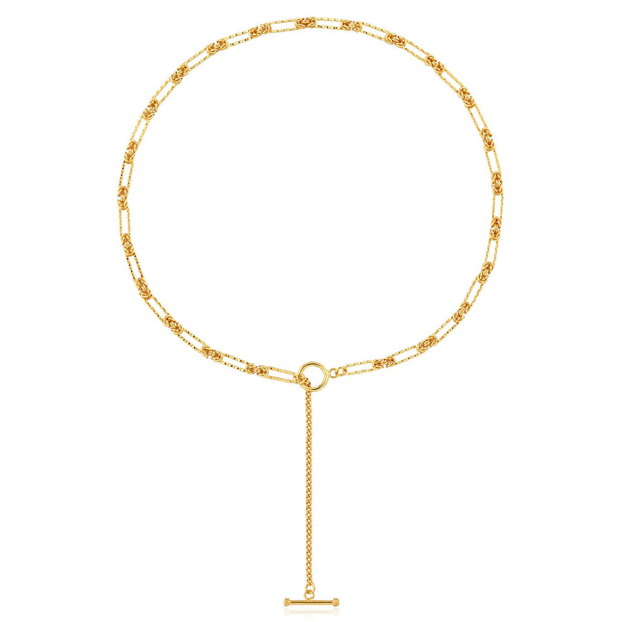 OT Knot Chain Necklace in 925 Sterling Silver