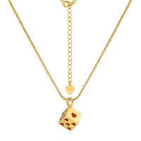 Multicolor Love Cube Sterling Silver Necklace