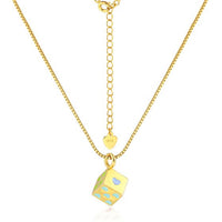 Multicolor Love Cube Sterling Silver Necklace