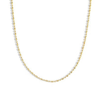 Holiday Oval Bead Geometry 925 Sterling Silver Choker