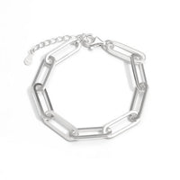 Holiday Hollow Chain Sterling Silver Bracelet