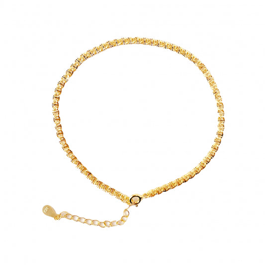Geometry Hollow Chain Sterling Silver Choker