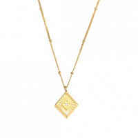 Holiday Geometry Rhombus Necklace