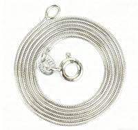 Classic Round Omega Snake Chain Necklace