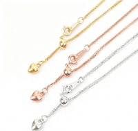 Adjustable Rombo Chain Necklace in 925 Sterling Silver
