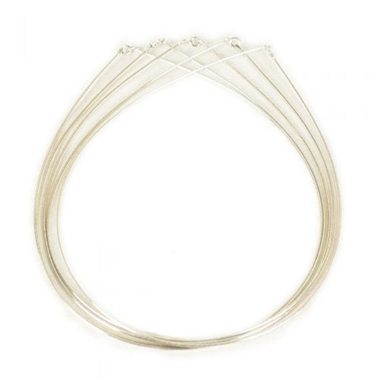 1mm 925 Sterling Silver Collar Necklace