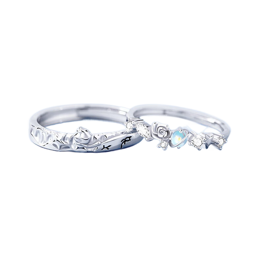 Little Prince & Rose Matching Couple Bands