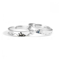 Romantic Timeless Open Adjustable Couple Ring, 925 Sterling Silver