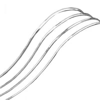 Classic 8-Sided Snake Chain Necklace, 925 Sterling Silver