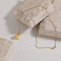 Triangular Cone Necklace in 925 Sterling Silver