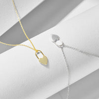 Gold Plated Heart Locket Necklace