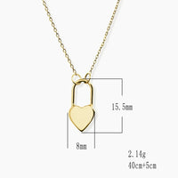 Gold Plated Heart Locket Necklace