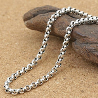 Vintage Cable Rolo Chain in Sterling Silver