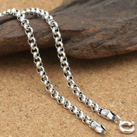 Vintage Cable Rolo Chain in Sterling Silver