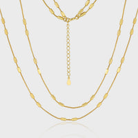 Octagonal Cylinder Double-Layer 925 Sterling Silver Necklace
